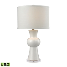 ELK Home Plus D2618-LED - White Earthenware Table Lamp - LED