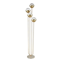 ELK Home Plus D3377 - Haute Floreal 4-Light Floor Lamp in Gold Metallic and White Marble