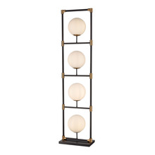 ELK Home Plus D4264 - Career Ladder 4-Light Floor Lamp in Matte Black and Aged Brass