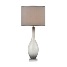 ELK Home Plus D4323 - Blanco Table Lamp in Grey Smoked Opal and Chrome