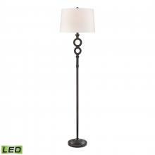 ELK Home Plus D4604-LED - Hammered Home 67'' High 1-Light Floor Lamp - Bronze - Includes LED Bulb