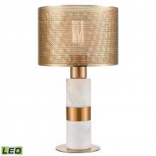 ELK Home Plus D4677-LED - Sureshot 15'' High 1-Light Table Lamp - Aged Brass - Includes LED Bulb