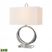 ELK Home Plus H0019-8557-LED - Eero 24'' High 1-Light Table Lamp - Chrome - Includes LED Bulb