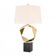 ELK Home Plus H0019-9595 - Optical 32'' High 1-Light Table Lamp - Brass