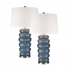 ELK Home Plus S0019-10283/S2 - Barden 30'' High 1-Light Table Lamp - Set of 2 Blue