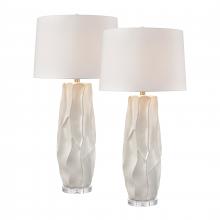 ELK Home Plus S0019-10314/S2 - Parker 37.5'' High 1-Light Table Lamp - Set of 2 Gloss White