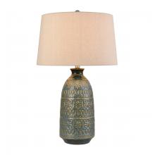 ELK Home Plus S0019-11143 - Burnie 28'' High 1-Light Table Lamp - Blue Glazed