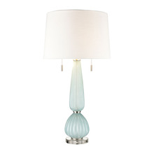 ELK Home Plus S0019-8039 - Mariani glass table lamp in Blue; SINGLE PRICE, 2 PER CARTON