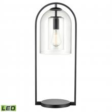 ELK Home Plus S0019-9580-LED - Bell Jar 28'' High 1-Light Desk Lamp - Matte Black - Includes LED Bulb