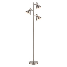 ELK Home Plus S019-7279 - Loman Floor Lamp - Satin Nickel