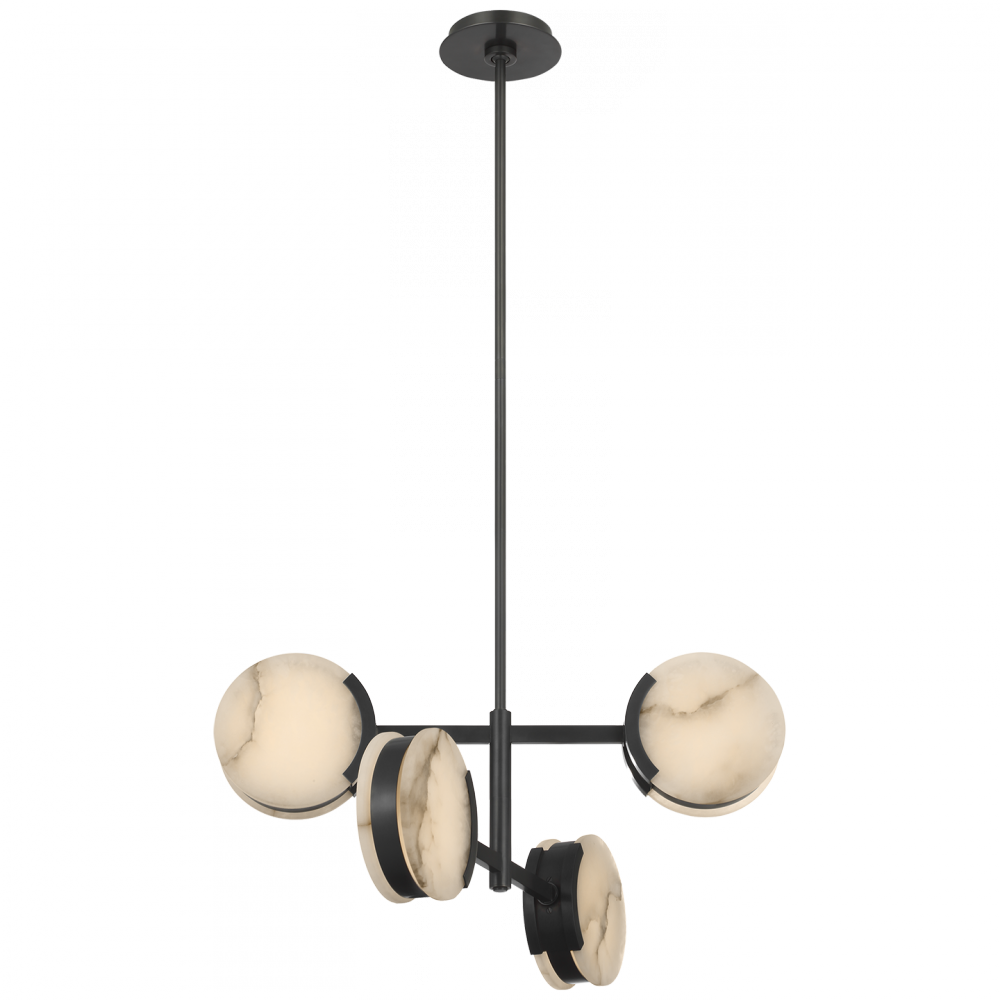 Melange 25" Multi-Positional Semi-Flush Chandelier