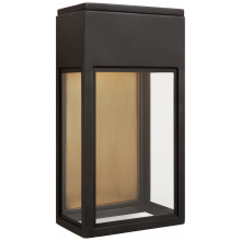 Visual Comfort & Co. Signature Collection CHO 2444BZ-CG - Irvine Small 3/4 Wall Lantern