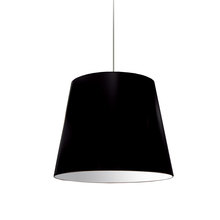 Dainolite OD-M-797 - 1 Light Oversized Drum Pendant Medium Black Shade