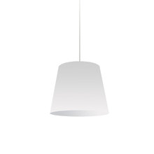 Dainolite OD-S-790 - 1 Light Oversized Drum Pendant Small White Shade