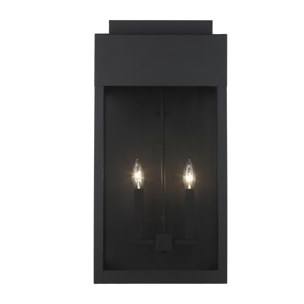 2LT WALL-FLAT TOP-LG-BK