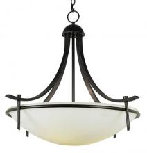 Trans Globe 8177 ROB - 3LT PENDANT-FROSTED GLASS