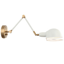 Matteo Lighting S00721AGWH - Blare Wall Sconce