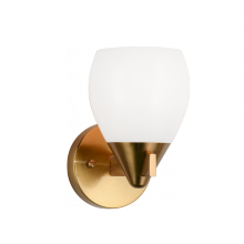 Matteo Lighting W74001AG - Reya Aged Gold Brass Wall Sconce