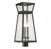 Savoy House Canada 5-633-BK - Millford 3-Light Outdoor Post Lantern in Matte Black