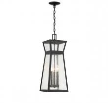 Savoy House Canada 5-638-BK - Millford 3-Light Outdoor Hanging Lantern in Matte Black