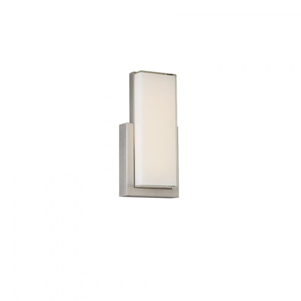 Corbusier LED Wall Sconce 3500K in Satin Nickel