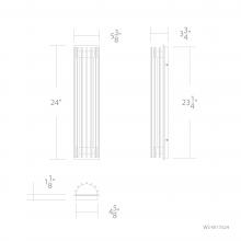 WAC Canada WS-W17524-40-BK - Moline Outdoor Wall Sconce