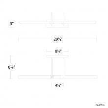 Modern Forms Canada PL-36530-30-BK - Ansel Picture Light