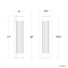 Modern Forms Canada WS-W98518-40-BK - Chyzel Outdoor Wall Sconce Light