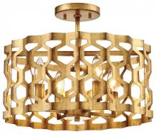 Minka Metropolitan N6772-293 - Coronade - 4 Light Semi Flush (Convertible To Pendant)