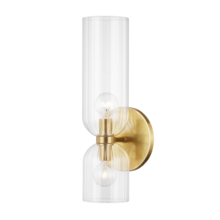 Hudson Valley 4122-AGB - 2 LIGHT WALL SCONCE