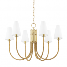 Hudson Valley 8732-AGB - 6 LIGHT CHANDELIER