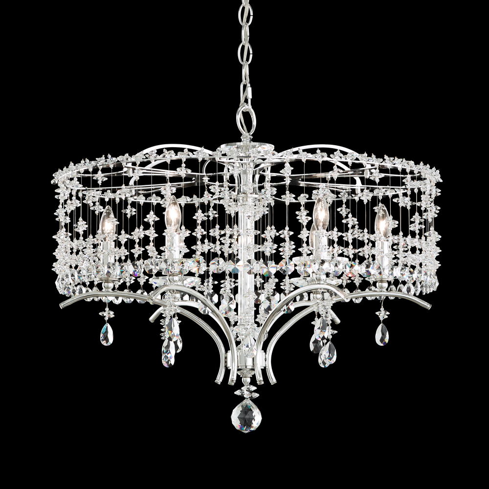 Bella Rose 6 Light 120V Chandelier in Heirloom Gold with Heritage Handcut Crystal