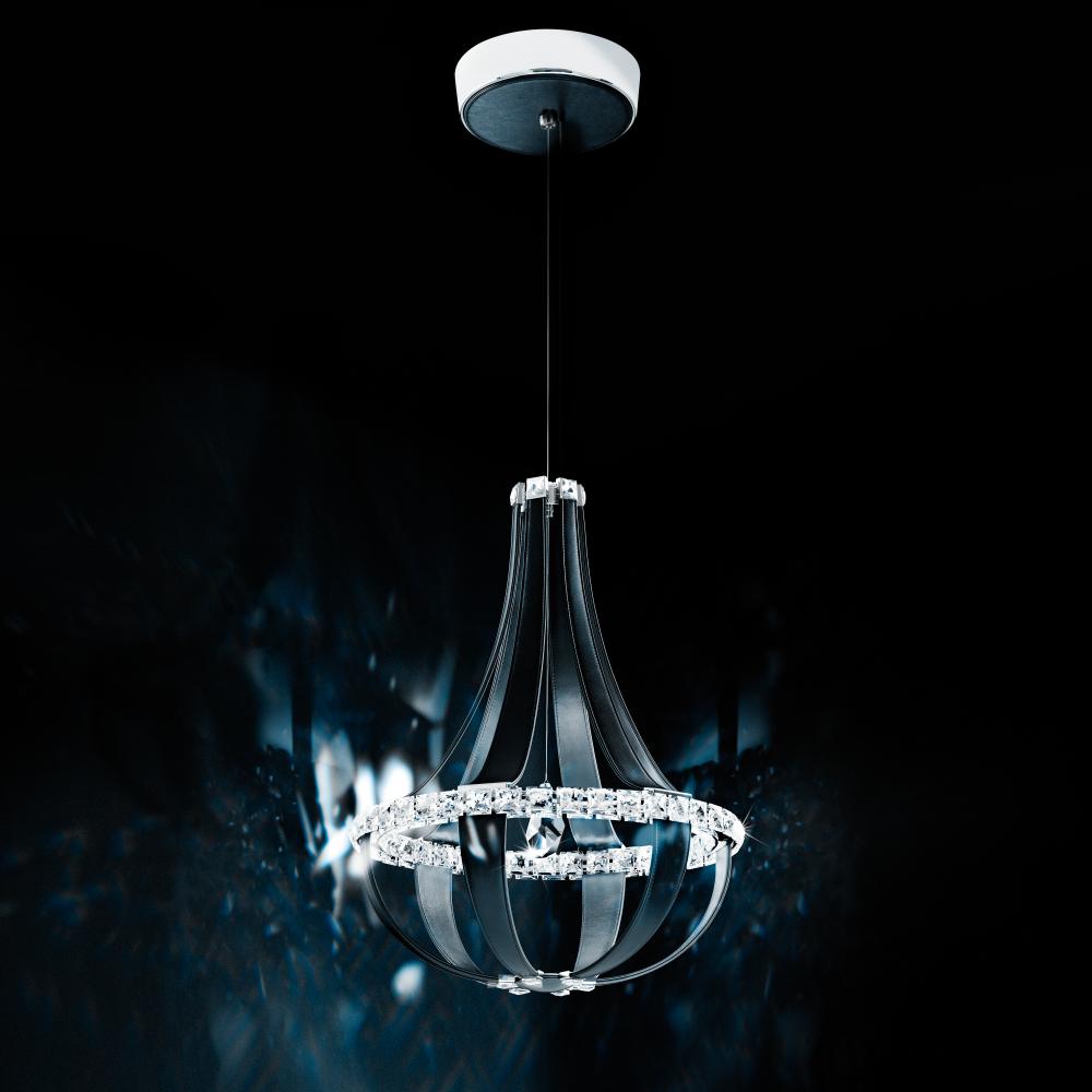 Crystal Empire LED 27IN 3000K 120V Pendant in Iceberg with Radiance Crystal