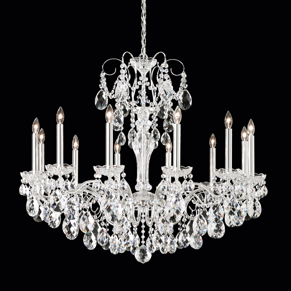 Sonatina 12 Light 120V Chandelier in Heirloom Gold with Heritage Handcut Crystal