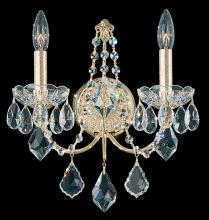 Schonbek 1870 1702-211 - Century 2 Light 120V Wall Sconce in Aurelia with Clear Heritage Crystal