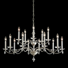 Schonbek 1870 MD1015N-40H - Modique 15 Light 120V Chandelier in Polished Silver with Clear Heritage Handcut Crystal