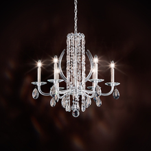 Schonbek 1870 RS8306N-51H - Siena 6 Light 120V Chandelier in Black with Clear Heritage Handcut Crystal