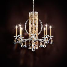 Schonbek 1870 RS8308N-51H - Siena 8 Light 120V Chandelier in Black with Clear Heritage Handcut Crystal