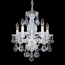 Schonbek 1870 2999-211H - Sterling 5 Light 120V Chandelier in Aurelia with Clear Heritage Handcut Crystal