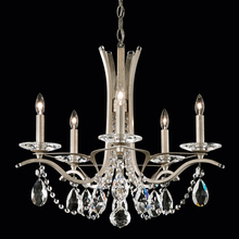 Schonbek 1870 VA8355N-51H - Vesca 5 Light 120V Chandelier in Black with Clear Heritage Handcut Crystal