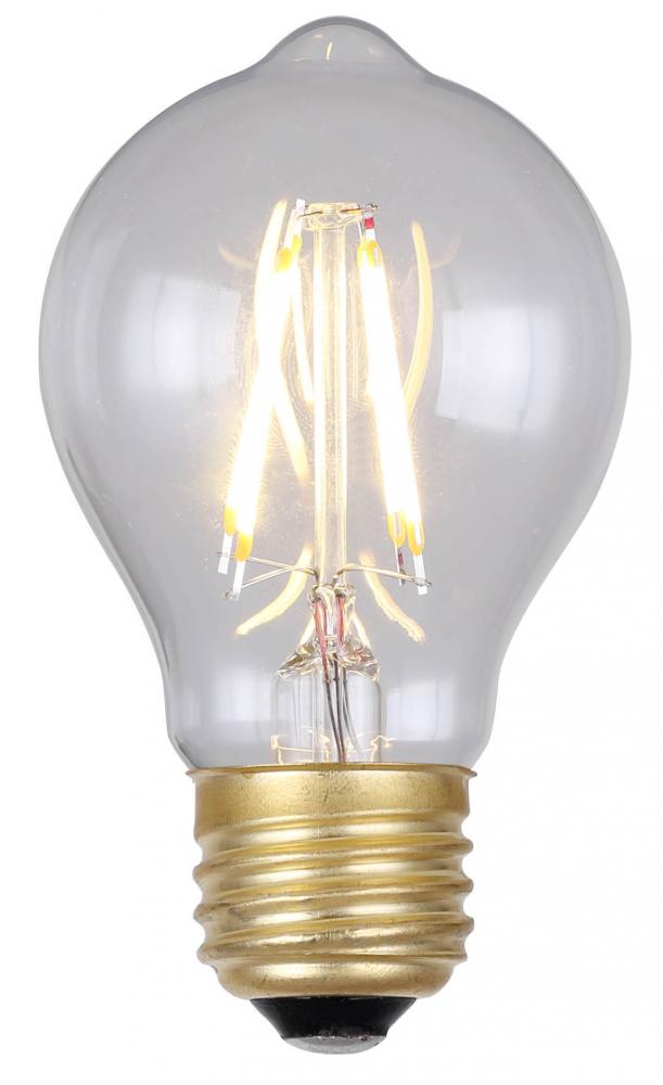 LED Vintage Bulb, E26 Socket, 4W A60 Shape, 2200K, 320 Lumen, Dimmable, 15000 Hours