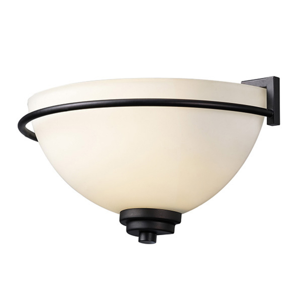 Somerset, 1 Lt Wall Light, Flat Opal Glass, 100W Type A, 11 3/4" W x 6" H x 5 3/4" D