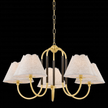 Mitzi by Hudson Valley Lighting H1043805-AGB/TRB - Janie Chandelier