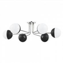 Mitzi by Hudson Valley Lighting H344606-PN/BK - Renee Semi Flush