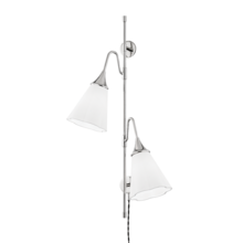 Mitzi by Hudson Valley Lighting HL356102-PN - Mara Wall Sconce