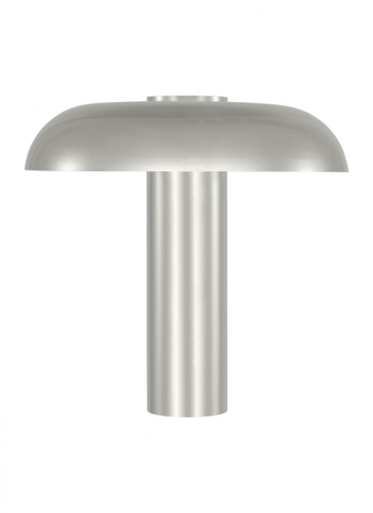 Sean Lavin Louver 1-light dimmable LED medium table lamp with polished nickel finish