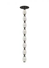 Visual Comfort & Co. Modern Collection 700CLR24BZ-LED927S - Sean Lavin Collier 1-light dimmable LED pendant with dark bronze finish and crystal shade