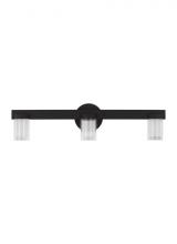 Visual Comfort & Co. Modern Collection KWBA27527B - Kelly Wearstler Esfera 3-light dimmable LED medium bath vanity with nightshade black finish