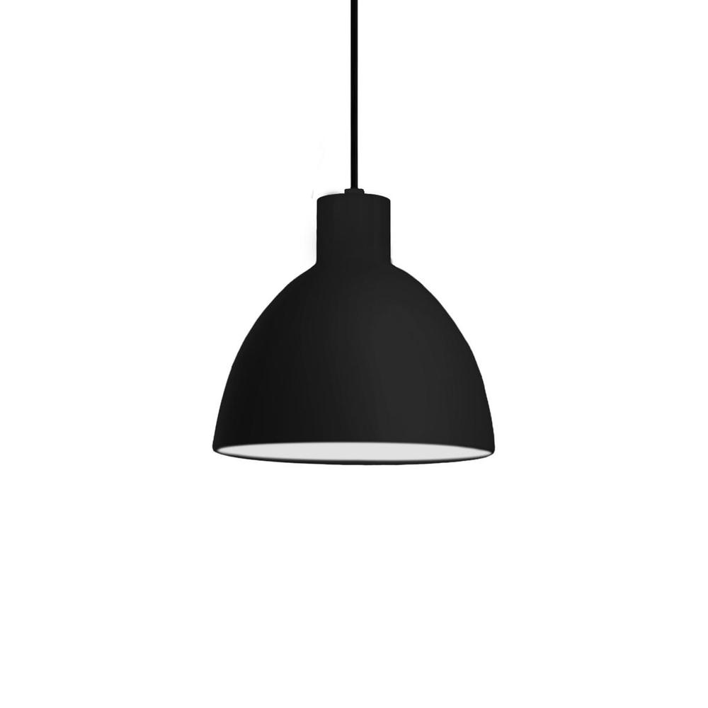 Chroma 6-in Black LED Pendant