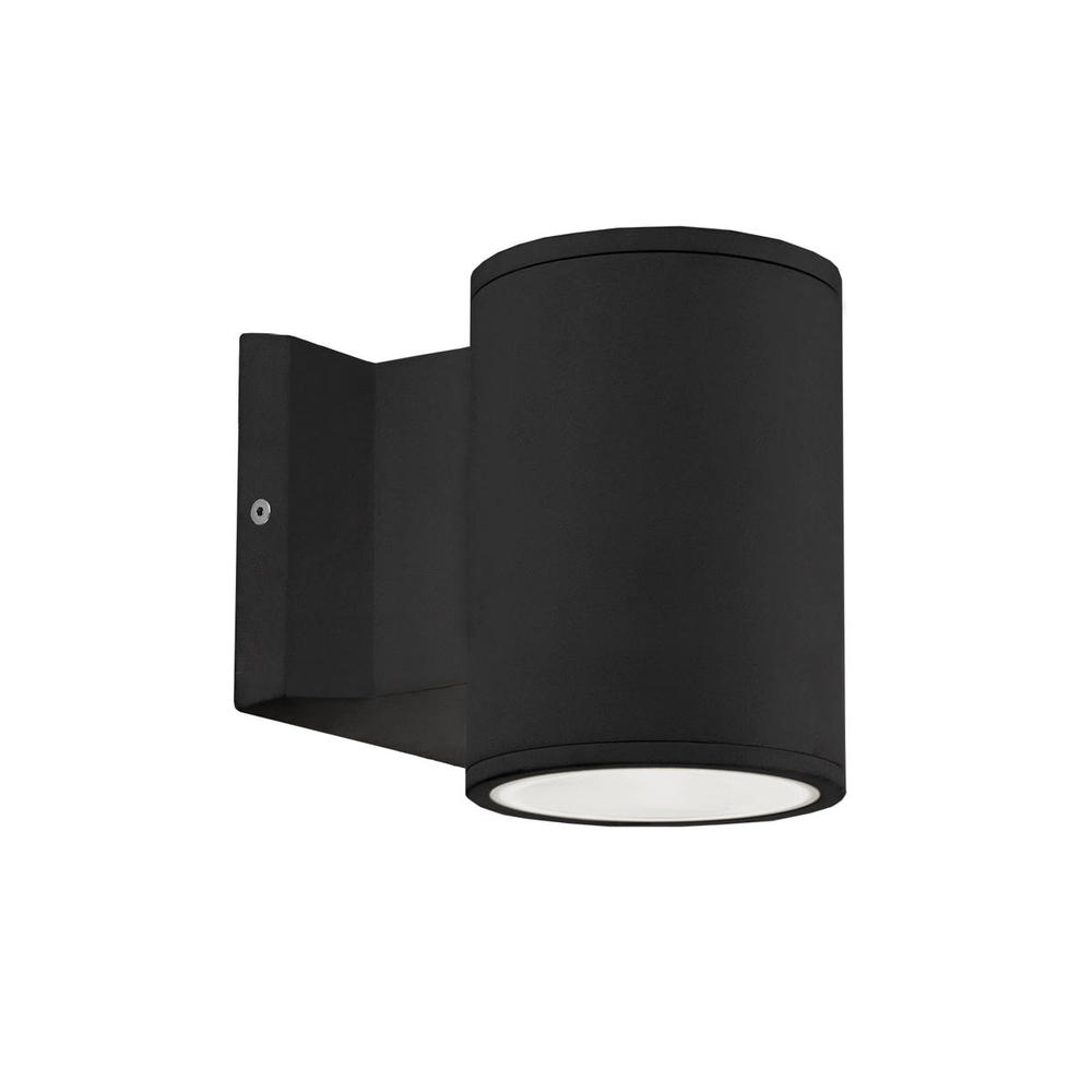 Nordic 5-in Black LED Exterior Wall Sconce